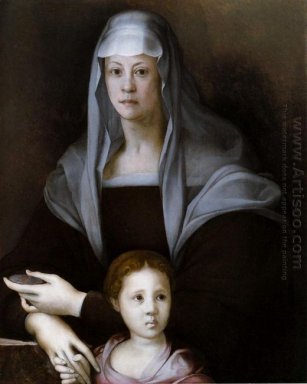 Retrato de Maria Salviati Con Giulia De Medici