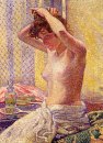 Frau bei der Toilette 1905