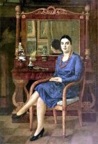 Portret van Z. D. R. (Lady in blue)