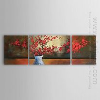 Hand-painted Oil Painting Still Life Landscape - Set of 3
