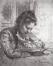 Lezing Portret van Natalia B Nordman 1901