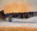 setting sun and fog eragny 1891