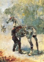 Artillerist belasta hans häst 1879