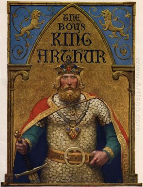 Titelsida av pojken S Kung Arthur