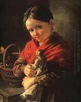 Flicka med en docka 1841