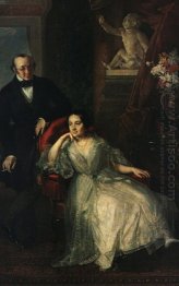 Stående av Nikolaj Ivanovitj Och Nadezhda Mikhailovna