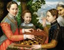 Lucía, Minerva y Europa Anguissola Ajedrez Jugar