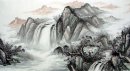 Un pequeño pueblo - la pintura china