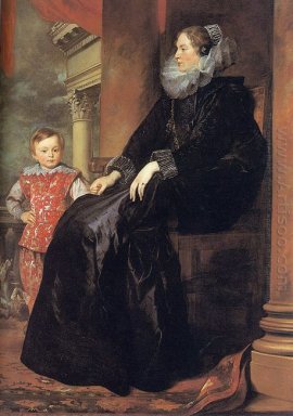 Bangsawan Genoa Dengan Anaknya 1626