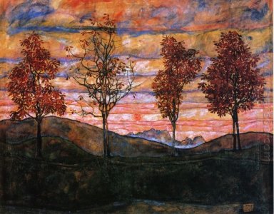 vier Bäume 1917