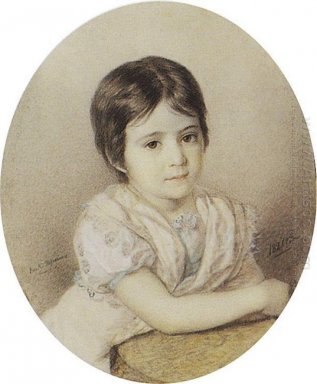 Retrato de Maria Kikina como uma criança
