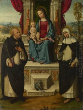 La Virgen y el Niño con los Santos