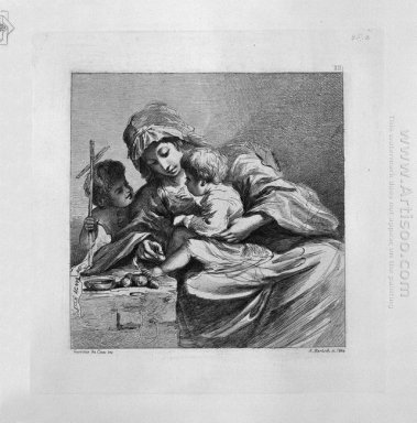Jesus To A Child ai quali i Vergini Baci La mano del Guercino