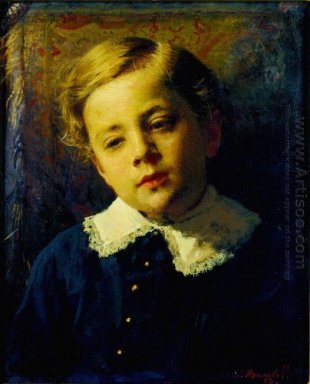 Retrato de Sergei Kramskoy artista S Son 1883