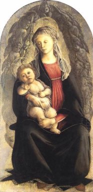 Madonna In Glorie Met priester Serafim 1470