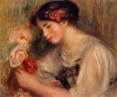 Portret van Gabrielle Jong meisje met Bloemen