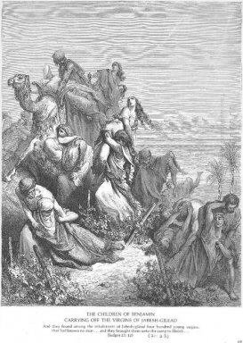 Orang Benyamin Take The Virgins Of Gilead