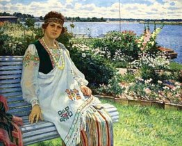 Primavera Retrato da senhora Eu Baumane