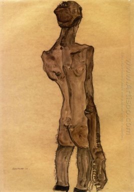 de pie hombre vista trasera nude 1910