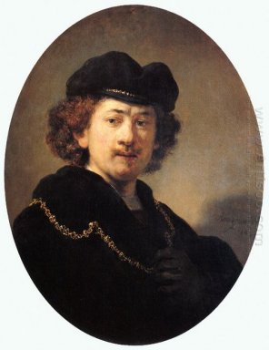 Autoritratto con cappello e Catenina d\'oro 1633