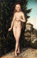 Venus de pie en un paisaje 1529