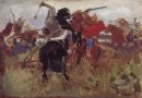 Battle Of The Scythians With The Slavs Sketch