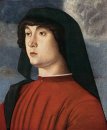 Portret van Een Jonge Man In Rood 1490