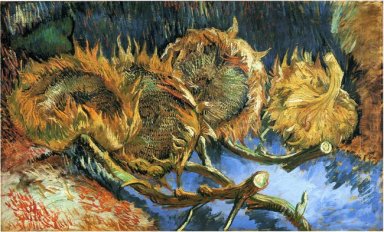 Stilleven met Vier Zonnebloemen 1887
