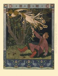 Illustration För berättelsen om prins Ivan The Firebird And The