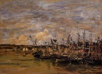 Portrieux Perahu Di Low Tide
