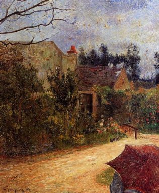 Pissarro s jardín Pontoise 1881