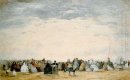 La plage de Trouville 1865