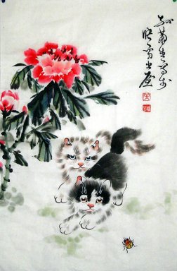 Cat - Peinture chinoise