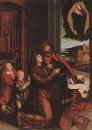St. Ladislas Presents Wladislav II e seus filhos à Virgem