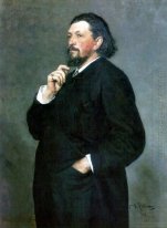 Portrait Of Music Editor y mecenas Mitrofan Petrovich Belyayev