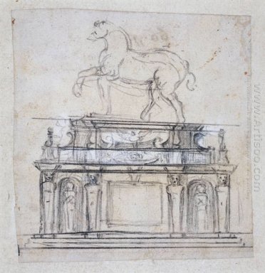 Design för en staty av Henrik II av Frankrike
