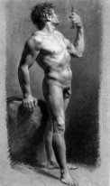 Maschio Turning Nude