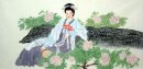 Härlig Lady-kinesisk målning