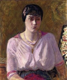 Retrato de uma menina Mademoiselle Renee Terrasse 1916