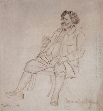 Portret van M Een Maksimilian Volosjin noemen 1924