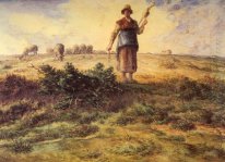 Una pastora y su rebaño