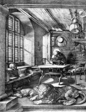 Jerome st em seu estudo 1514