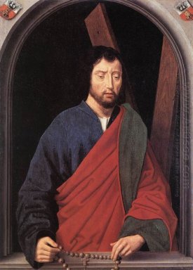St Andrew Left Wing Of A Diptych Reverse 1490