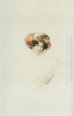 Retrato de una mujer desconocida en un turbante