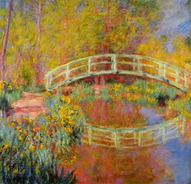 Die japanische Brücke Die Brücke in Monets Garten S 1896
