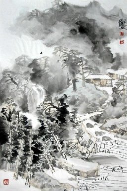 Дом - Китайская живопись