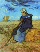 The Shepherdess Setelah Millet 1889
