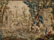 El entretenimiento Champêtres: Caballo Molten (Tapestry)