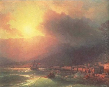 Vista Di Yalta In Sera 1870