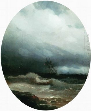 Schiff in einem Sturm 1891